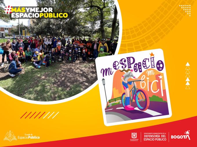 En el Día Mundial del Medioambiente, decenas de ciudadanos recorrieron el espacio público de Teusaquillo con ‘Mi Espacio, Mi Bici’ 