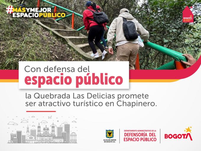 Con defensa del Espacio Público, la Quebrada Las Delicias promete ser atractivo turístico en Chapinero