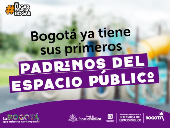 Bogotá ya tiene sus primeros Padrinos del Espacio Público