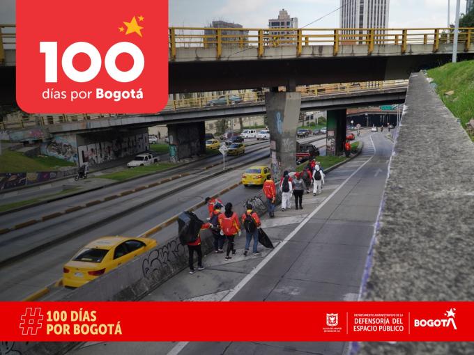 En los primeros 100 días, Bogotá apostó por la revitalización, limpieza e incorporación de los espacios públicos de Bogotá
